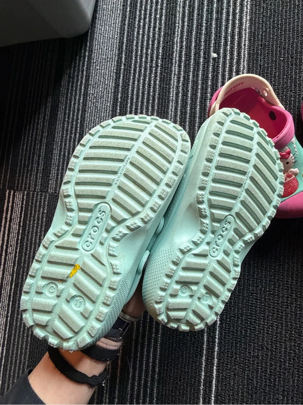 CROCS Kids Lined Clog in Mint